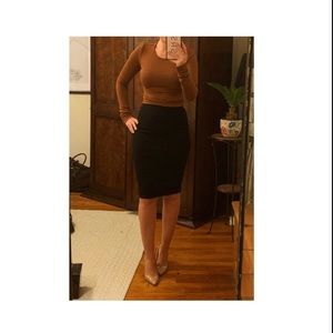 Wilfred Black Pencil Skirt XS